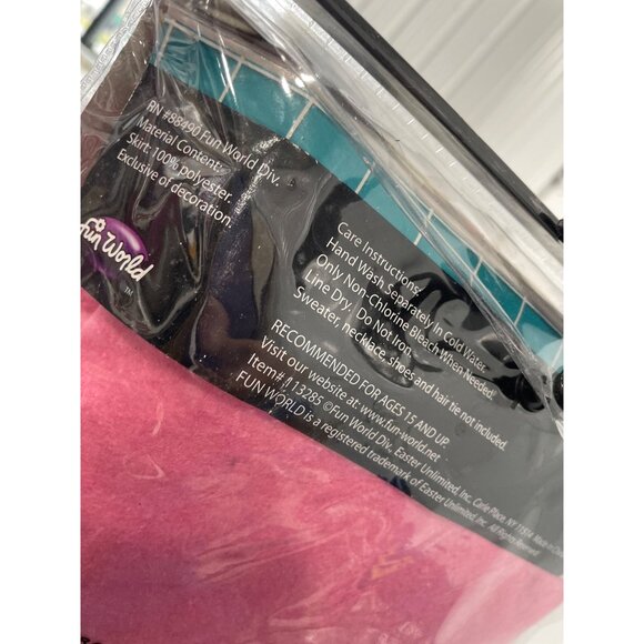 Fun World 50s Poodle Skirt Plus Size Costume One Size 16W-22W Sequin Accent NEW - Picture 5 of 7